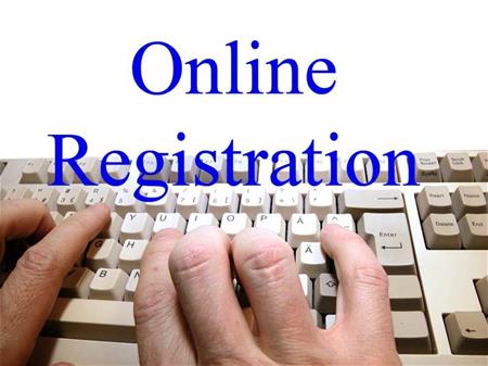 Online registration link button