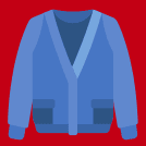 Image of a blue cardigan